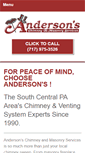 Mobile Screenshot of andersonchimney.com